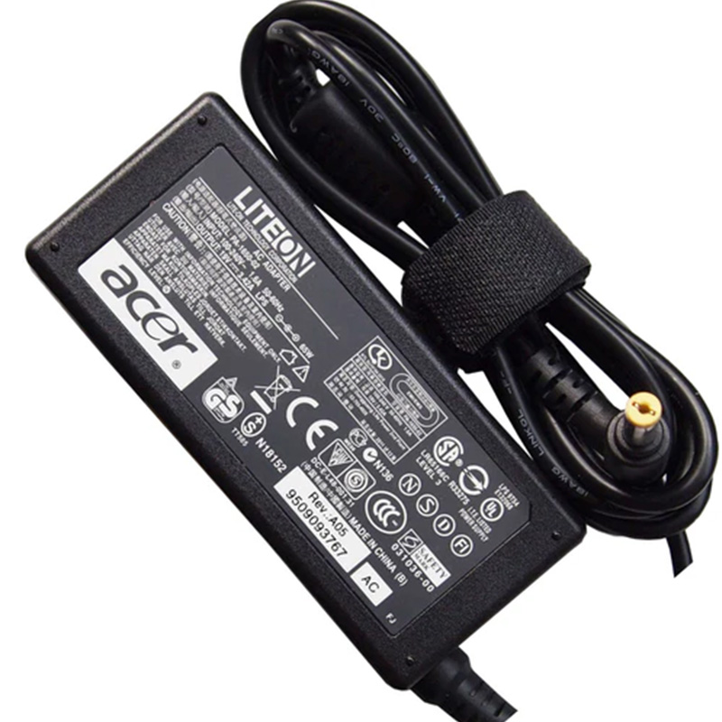 Original Acer Liteon 19V 3.42A 65W AC Adapter Laptop Charger PA-1650-02 for Acer Aspire 3030 3050, 5.5*1.7mm